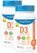 Vitamin D3 Extra Strength 2,500iu - 180 + 180 Tabs FREE