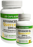 Quercetin (Advanced Q3) 500mg - 120 + 60 Caps FREE