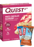Low Carb Protein Bar (White Chocolate Raspberry) - 12 Bars + BONUS