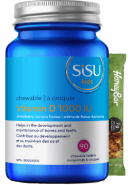 Kids Vitamin D3 1,000iu (Strawberry Banana) - 90 Chew Tabs + BONUS