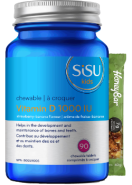 Kids Vitamin D3 1,000iu (Strawberry Banana) - 90 Chew Tabs + BONUS