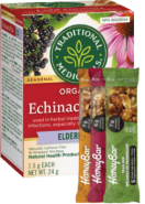 Organic Echinacea Plus With Elderberry Tea - 16 Tea Bags + BONUS