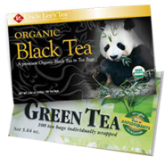 Uncle Lee's Tea Duo (Green Tea And Organic Black Tea) - 2 x 100 Tea Bags
