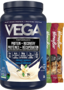 Vega Performance Protein + Recovery (Cream Vanilla) - 828g + BONUS