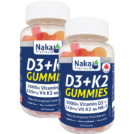 D3 + K2 Gummies (Natural Tropical Fruit) - 60 Gummies + BONUS