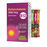 B-12 Methylcobalamin Sublingual 1,000mcg - 90 Tabs + BONUS