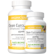 Clean Curcumin-95 (Enhanced Triple Extract) 450mg - 120 V-Caps + BONUS