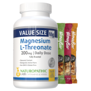 Magnesium L-Threonate 200mg (Daily Dose) - 240 V-Caps + BONUS