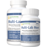 Multi-Lab Men's Bioavailable Daily Vitamin - 120 + 60 V-Caps FREE
