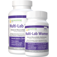 Multi-Lab Women's Bioavailable Daily Vitamin - 120 + 60 V-Caps FREE