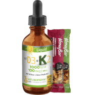 Vitamin D3 1000iu + K2 100mcg Liquid - 30ml + BONUS
