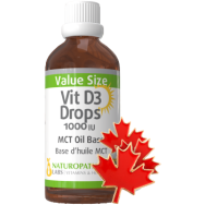 Vitamin D Drops 1,000iu (MCT Oil Base) - 60ml + BONUS