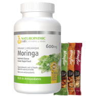 Moringa 600mg (Organic) - 120 V-Caps + BONUS