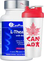 L-Theanine with Magnesium - 90 V-Caps + BONUS