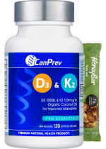 D3 & K2 (Organic Coconut Oil) - 120 Softgels + BONUS