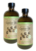 Organic Castor Oil 100% Pure (Cold Pressed & Hexane Free) - 250 + 250ml FREE