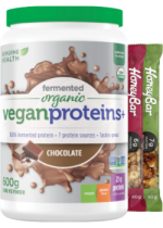 Fermented Organic Vegan Proteins+ (Chocolate) - 600g + BONUS