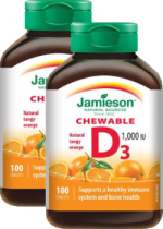 Vitamin D Chewable 1,000iu (Tangy Orange) - 100 + 100 Chew Tabs Free!