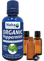 100% Pure Peppermint Essential Oil (Organic) - 50ml + BONUS