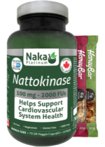 Nattokinase 100mg - 75 DR V-Caps + BONUS