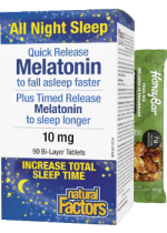 Melatonin Quick Release + Timed Release 10mg - 90 Bi-Layer Tabs + BONUS