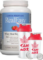 RealEasy With PGX Whey Meal Replacement (Strawberry) - 885g + BONUS