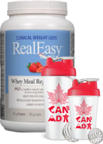 RealEasy With PGX Whey Meal Replacement (Strawberry) - 885g + BONUS