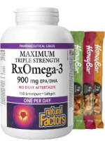 RxOmega-3 Maximum Triple Strength 900mg - 150 Softgels + BONUS