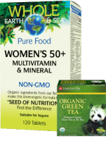 Whole Earth & Sea Pure Food Women's 50+ Multivitamin & Mineral - 120 Tabs + BONUS