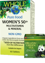 Whole Earth & Sea Pure Food Women's 50+ Multivitamin & Mineral - 60 Tabs + BONUS