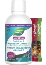 Calcium & Magnesium Citrate 2:1 With Collagen (Blueberry) - 500ml + BONUS