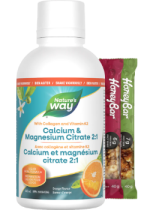 Calcium & Magnesium Citrate 2:1 With Vitamin K2 And Collagen (Orange) - 500ml + BONUS