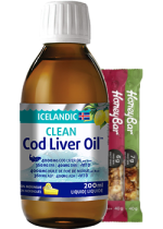 Clean Icelandic Cod Liver Oil (Lemon) - 200ml + BONUS