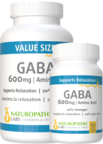 GABA 600mg - 240 + 60 V-Caps FREE