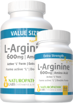 L-Arginine 600mg - 240 V-Caps + 60 V-Caps FREE