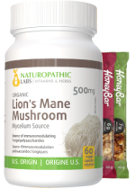 Lion's Mane Mushroom (Organic) 500mg - 60 V-Caps + BONUS