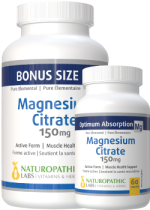 Magnesium Citrate 150mg - 180 + 60 Caps FREE