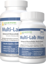 Multi-Lab Men's Bioavailable Daily Vitamin - 120 + 60 V-Caps FREE
