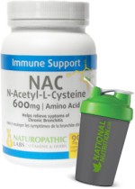 NAC (N-Acetyl-Cysteine) 600mg - 90 Caps + BONUS
