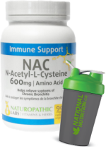 NAC (N-Acetyl-Cysteine) 600mg - 90 Caps + BONUS