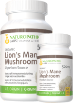 Lion's Mane Mushroom (Organic) 500mg - 120 V-Caps + BONUS