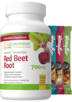 Red Beet Root 700mg (Organic) - 120 V-Caps + BONUS