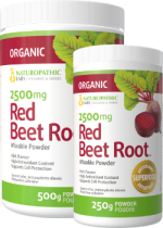 Red Beet Root Powder 2500mg (Organic) - 500 + 250g FREE
