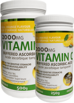 Vitamin C Buffered 2,000mg (Orange) - 500 + 250g Crystals FREE