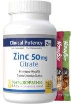 Zinc Citrate 50mg - 120 Tabs + BONUS