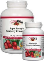 CranRich Super Strength Cranberry Concentrate 500mg - 180 + 90 Caps FREE