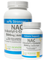 NAC (N-Acetyl-Cysteine) 600mg - 180 + 90 Caps FREE
