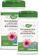 Echinacea Aerial Parts - 180 + 100 Caps FREE