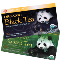 Uncle Lee's Tea Duo (Organic Green Tea And Organic Black Tea) - 2 x 100 Tea Bags