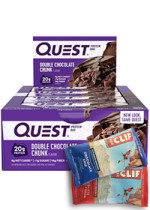 Low Carb Protein Bar (Double Chocolate Chunk) - 12 Bars + BONUS